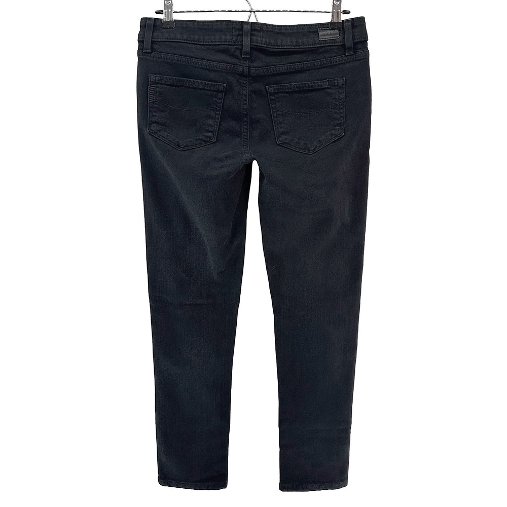 PAIGE Skyline Skinny Ankle Jeans • 29 • black • low‎ rise, minimalist, edgy - Picture 5 of 9